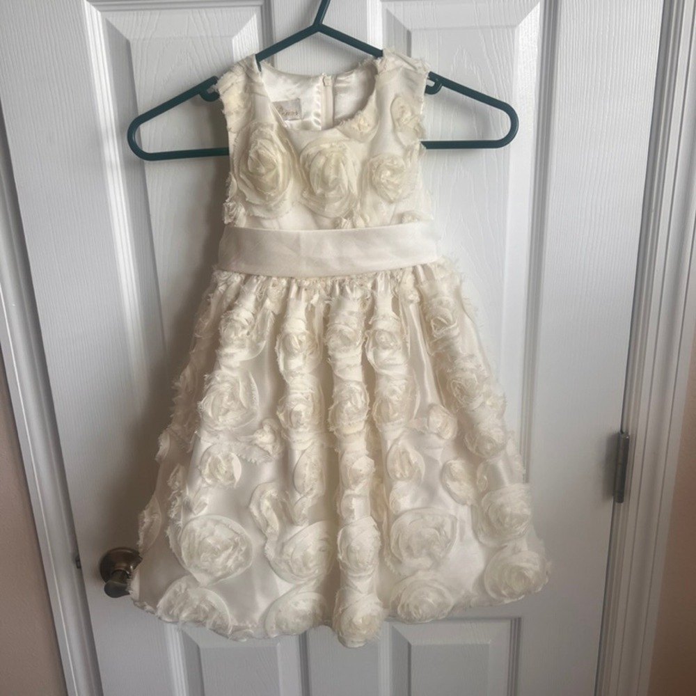American Princess Rosette Dress Flower‎ Girl Party Special Occasion 4T